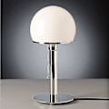 Miniatyrbilde 1 av 5: Nordisk Sengeside LED Bordlampe Designer Bauhaus Lampe Enkel Glass Sølv Base Silver Base EU PLUG