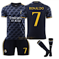Pikkukuva 1 / 2: 23-24 Real Madrid Vieraspaita Kuningas Sininen Paita nro 10 Modric 7 Puh C Ronaldo 5 Bellingham Jalkapallopaita NO.7 RONALDO NO.7 RONALDO 28