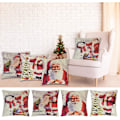 Miniatyrbilde 4 av 5: Sett med 4 Dekorative Puter Cover Bomull Jul Snøflak Sofa Cover