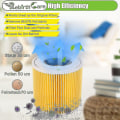 Miniatyrbillede 2 af 5: 2-pak patronfilter til Wd3 Premium Wd2 Wd3 Wd3p Wd3 Mv2 Mv3 Filter Wd3 udskiftningsfilter til Krcher støvsuger 6.414-552.0/6414552 Hs