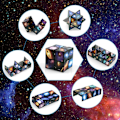 Miniatyrbillede 4 af 7: Magisk Stjerne Cube Infinity Puzzle Legetøj, 3D Hjernevrider til Børn & Voksne, Stress Relief Cube Gaveidé[YD] Kvadrat