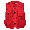 Miniatyrbillede 1 af 5: Sommer Mesh Vest med Flere Lommer Hurtigtørrende Rød Jakke[YDE] Red XL