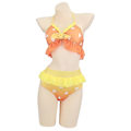 Pikkukuva 2 / 5: Demon Slayer Cosplay Puku Bikini Ranta Kesä Uimapuku Setti Agatsuma Zenitsu Agatsuma Zenitsu M