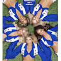 Miniatyrbild 6 av 8: Dallas Cheerleader Vuxen Dallas Dräkt Dam Flickor Dallas Cheerleading Uniform High School Cheerleader Dallas Dräkt Outfit XL