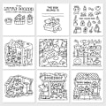 Pikkukuva 2 / 3: Little Corner/Cozy Friends/Spooky Cutie/Comfy Days/Fuzzy Hygge/Girl Moments Söpö & Mukava Värityskirja Aikuisille ja Teini-ikäisille A