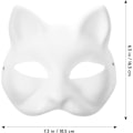 Miniatyrbilde 2 av 5: 10st Therian Mask Cat Fox Mask Therian Halloween Mask Therian Kostym för barn Vuxna Tom Mask för julfest & Therian WELLNGS