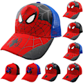 Miniatyrbild 2 av 8: SPIDER-MAN Basebollkeps Justerbara Fritidshattar för Barn Red & Net