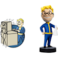 Miniatyrbilde 2 av 3: Kreativitet Fall_out Bobble Head Samleobjekt Vinyl Dukke Gave Kreativ Leke, Bobble Headknocker Dukkeleke Gutter d shake
