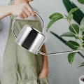 Miniatyrbillede 5 af 5: Europæisk Vandkande i Rustfrit Stål 900ml Husholdningsbrusekande Lille Vandingsblomst (FMY) Silver