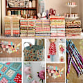 Miniatyrbillede 4 af 5: Pakke med 50 bomuldsstof patchworkstof 100% bomuldsstof DIY