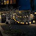 Miniatyrbilde 4 av 6: 40 LED Røde Lanterne Lysstreng Mini for Innendørs Utendørs Terrasse Hage Feriefest Juletre Nyttårsdekorasjon Black 40 Lamp