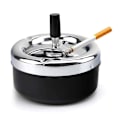 Miniatyrbillede 1 af 4: Automatisk rengøring roterende askebæger stor metal med låg