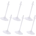 Miniatyrbild 1 av 5: Minidockställ för Barbie-dockor, dockklädesställ, transparent dockställ, hållare för Barbie-dockor, 6-pack