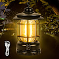 Pikkukuva 1 / 5: LED-leirintälamppu USB-ladattava vintage himmennettävä lämmin valkoinen