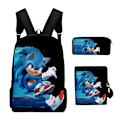 Miniatyrbilde 1 av 4: 3st 3D Print Super SONIC Ryggsekk Skuldertasker Case#546 TC-05