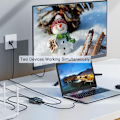 Miniatyrbilde 4 av 8: Gigabit RJ45 Nettverksdeler 1000 Mbps 1 til 2 veis Lan Ethernet A2