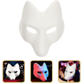 Miniatyrbild 4 av 4: Vargmask Djurmasker 2st Rävmask, Halloween Vit Rävmask A A