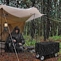 Miniatyrbild 5 av 5: Fällbart trädgårdsvagnsskydd, festivalvagnsskydd, hopfällbart vagnskydd, dragvagn - endast skydd