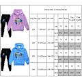 Miniatyrbild 3 av 3: Pojkar Flickor Regnbågsvänner Roblox Hoodies Träningsdräkter Toppar+ Byxor Yz svart black 160cm