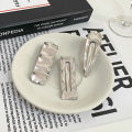 Miniatyrbild 3 av 5: Silver Wave Hårklämmor för Kvinnor, Sida Klämmor, 3-pack