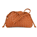Miniatyrbillede 1 af 10: Molnrygsæk 2024 ny stil taske damer ko læder krøllet dumpling taske damer håndtaske skuldertaske MJ51 brun brown 22*9*14cm