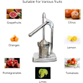Miniatyrbild 2 av 5: Citruspress handpress apelsinjuice press manuell juicepress citronpress press för Lime Granatäpple Grapefrukt och annan frukt rostfritt stål si