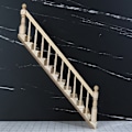 Pikkukuva 4 / 5: Miniatyylikalusteet Leikkidollit Talo DIY Koriste Tarvikkeet Mini 1:12 Vasen ja Oikea Kaideportaat Stair without handrail