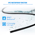 Miniatyrbilde 6 av 8: 0,2 tommer 5MP IP67 6 LED WiFi endoskop boreskop inspeksjonskamera for iOS/Android-smarttelefoner 10 m/32,8 fot kabel