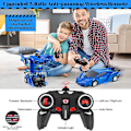 Miniatyrbild 5 av 6: Fjärrstyrd bil, transformerande RC-bil för pojkar 2 i 1 transformerande robot-RC-bil - Perfekt