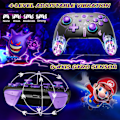 Miniatyrbild 4 av 7: Controller för Nintendo Switch/OLED/Lite, Trådlös Pro Switch Controller med LED-joystick/Rörelse/Vibration/Turbo/Väckning