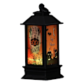 Miniatyrbilde 1 av 10: Halloween-tema LED-lys lys Retro firkantet lanterne hengende pynt for hjem hage dekorasjon 2
