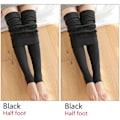 Pikkukuva 9 / 11: ATHVOTAR Lämpimät Talvitrikoot Naisille Joustavat Ohuet Fleece-trikoot Samettiset Paksut Trikoot Korkea Vyötärö Seksikkäät Bodyt Naiset SkinBlack Half 2set SkinBlack Half 2set XS