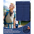 Miniatyrbilde 4 av 5: Campingmadrass, selvoppblåsende campingmadrass, ultralett luftmadrass, oppblåsbar madrass med fotpumpe, turmadrass (grå)(YD) grey