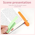Miniatyrbild 5 av 7: Bokmärke, Unikt och Kreativt Metall Silikon Andnäbb Bokmärke Klämma, En Perfekt Present till Kvinnor och Bokälskare Orange-Pink-Green