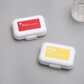 Miniatyrbild 5 av 5: Medicinbox / Dosett / Dosering piller dosa medicin burk 8 fack PUNAINEN