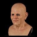 Miniatyrbillede 5 af 5: Halloween latexmaske - gammel mand dekor realistisk ansigtsmaske til menneskelig rynke E