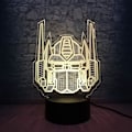 Miniatyrbilde 4 av 8: 3D Optisk Illusions Transformer Modell Skrivebordslampe LED Nattlys