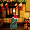 Miniatyrbillede 4 af 5: Elektrisk juletræ synger og danser juleplyslegetøj, grøn juletræ Animation Juledekorationer, medium