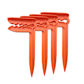 Pikkukuva 1 / 5: Rantamatton kiinnitysklipsi pyyheklipsi muovinen pyyheklipsi ulkona piknikmaton kiinnitys tuulenpitävä telttaklipsi Orange 4pcs
