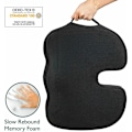Miniatyrbilde 2 av 5: Ortopedisk pute Memory foam Ergonomisk sittepute kontorbil 45x35x7cm - Ortopedisk halebeinspute