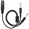 Miniatyrbillede 1 af 8: Headsetadapterkabel til Airbus XLR til GA Dual Plug 5-stifts flyveplansheadset 0.1