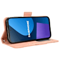 Miniatyrbild 3 av 5: Skyddande Folio Flip-fodral i PU-läder för Fairphone 5 Pink