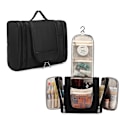 Miniatyrbilde 1 av 6: Toalettmappe, unisex toalettmappe, liten, svart - Hengbar toalettmappe Black small