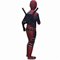 Miniatyrbild 2 av 4: Deadpool-kostymer för barn, Halloween-klädsel Cosplay-fest Deadpool-kostym, Barn Deadpool-body Jumpsuit Cosplay-set 5-13 år X 140cm