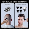 Miniatyrbilde 4 av 5: 7D barbermaskin for menn, Beedove 6 i 1 våt/tørr elektrisk barbermaskin for ansikt og hode