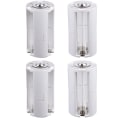 Miniatyrbillede 1 af 7: 4 stk. 3x AA til D-størrelse Batterikonverter Switcher Adapter
