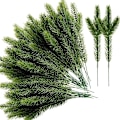 Miniatyrbilde 1 av 5: 30 stk 10,24 x 3,94 tommer Kunstig Granbar Grønne Blader Nålkrans Grønne Planter Krans Nålkrans Julepynt