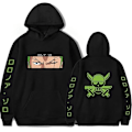 Miniatyrbilde 1 av 2: Anime OnePiece Zoro Vinterhettegenser Midouzi Casual Høst Langærmet Pullover Topp XL