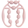 Miniatyrbilde 1 av 11: Dypvevsmassasjerulle 9-hjuls muskelrulle for ben og armer avslapning[YD] Pink