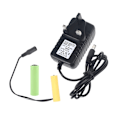 Miniatyrbillede 10 af 10: Universal 3V AM3/LR6/AA Batterielliminatorer EU/US/UK Strømkabel Udskift 2 stk 1,5V AA Batterikabel 0.08 EU
